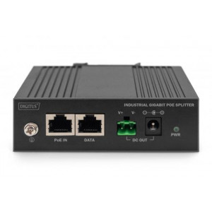 DIGITUS Industrial POE Splitter DIN Rail, 60 W, IEEE802.3at/af 