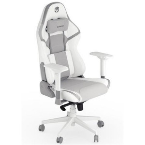 Endorfy herní židle Scrim OWH/kůže + textil/bílá