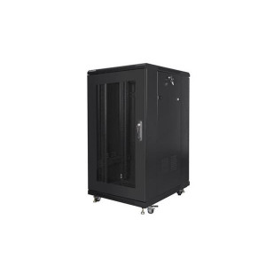 LANBERG Volně stojící skříň 19" 22U/600x800 černá (RAL9004)   (v rozloženém stavu)