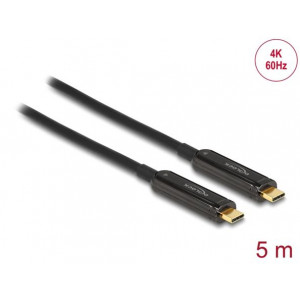 Delock Aktivní optický videokabel USB-C™, 4K 60 Hz, 5 m