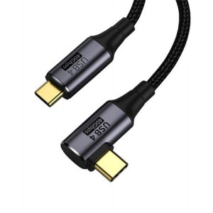 PremiumCord USB4™ Gen 3x2 40Gbps 8K@60Hz 240W Thunderbolt 3 kabel 0,8m