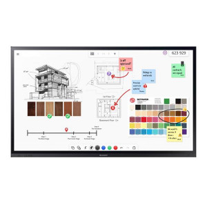 SHARP PN-LA652 65" LA-Series Interactive Display, UHD, 500 cd/m2, InGlass touch, 20 touch points, SDM Slot, USB-C, DP-ou