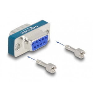 Delock Filtr na potlačování interference RF/EMI z devítipinového zástrčkového konektoru D-Sub na zásuvkový
