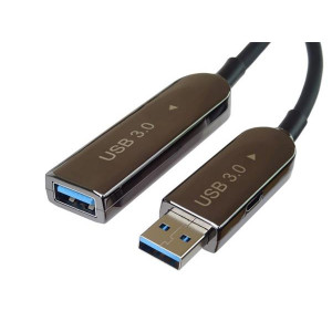 PremiumCord USB3.0 + 2.0 prodlužovací optický AOC kabel A/Male - A/Female 20m