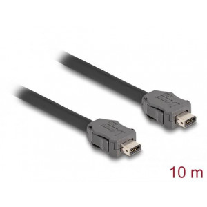 Delock ze zástrčkového konektoru Cable ix Industrial®( A-kódovaný) na zástrčkový konektor Cat.7, délky 10 m