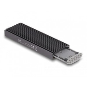 Delock Externí kombinované pouzdro USB Type-C™ pro M.2 NVMe PCIe nebo pro SATA SSD - beznástrojové