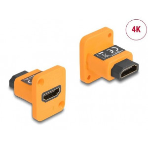 Delock Modul Typu D, ze zásuvky HDMI-A na zásuvku 4K, oranžový