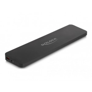 Delock Dokovací stanice pro tři displeje USB Type-C™ s rozhraním DisplayLink® 4K / USB 5 Gbps / LAN / SD / Audio / PD 80