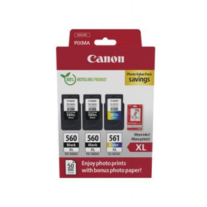 Canon cartridge PG-560XLx2/CL-561XL PVP / 2x Black+Color / 2x400str+1x300str.