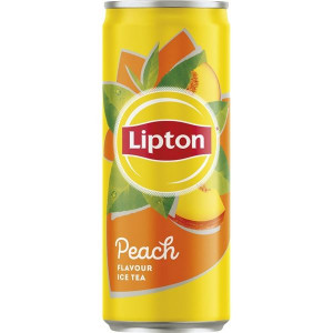 Ledový čaj Lipton s broskví, 0,33l, bal = 24 ks