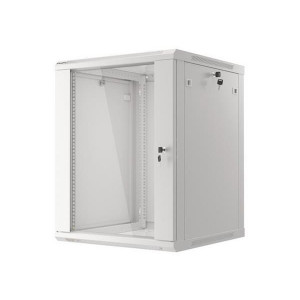 LANBERG Nástěnná jednodílná skříň 19", 15U 600x600 (v rozloženém stavu) šedá (RAL7035)  