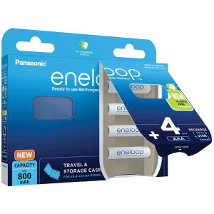 AVACOM Nabíjecí baterie AAA Panasonic Eneloop N 800mAh Ni-MH 4ks Blistr + CASE