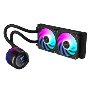 GIGABYTE vodní chladič AORUS WATERFORCE X II 240  120mm ARGB, LCD displej