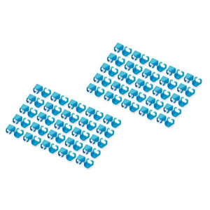 DIGITUS Color spony pro Patch kabel, balíček 100ks, modrá