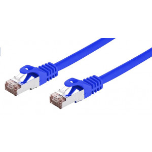 C-TECH Kabel patchcord Cat6, FTP, modrý, 0,25m