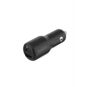Belkin BOOST CHARGE™ 42W Duální Power Delivery PPS nabíječka do auta - 30W USB-C & 12W USB-A, černá