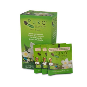 Zelený čaj Puro - jasmínový,Fairtrade,Bio,25x1,5 g