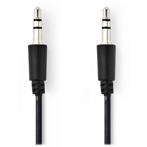 NEDIS kabel jack 3,5 mm - jack 3,5 mm/ černý/ bulk/ 1m