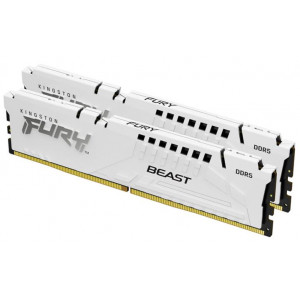 KINGSTON 32GB 6400MT/s DDR5 CL32 DIMM (Kit of 2) FURY Beast White RGB EXPO