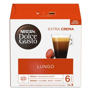 Kapsle Nescafé Dolce Gusto Caffé Lungo, 16 ks