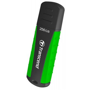 Transcend 256GB JetFlash 810 USB 3.1 (Gen 1) flash disk, černo/zelený, odolá nárazu, tlaku, prachu i vodě