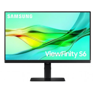 Samsung MT LED LCD monitor ViewFinity S6 (S60UD) 24",IPS,2560×1440,5ms,350cd/m2,HDMI,DP,3xUSB,USB-C,RJ45,Pivot,Tilt   