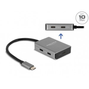 Delock USB 10 Gbps 4 portový Hub USB Type-C™ s konektorem USB Type-C™