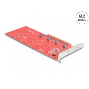 Delock Karta PCI Express x16 na 4 x interní M.2 Key M 110 mm NVMe - rozvětvení