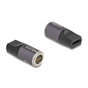 Delock Adaptér na kabel na nabíjení laptopu, ze zásuvky USB Type-C™ na magnetický osmipinový konektor