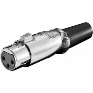 PremiumCord XLR mikrofonní konektor, 3-piny, female