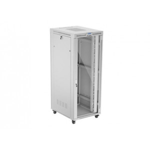 LANBERG Volně stojící skříň 19" 42U/800x1000 LCD skleněné dveře šedá 