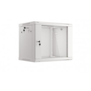 LANBERG Nástěnná jednodílná skříň 19", 9U/600x450 (v rozloženém stavu) V2 šedá (RAL7035)  