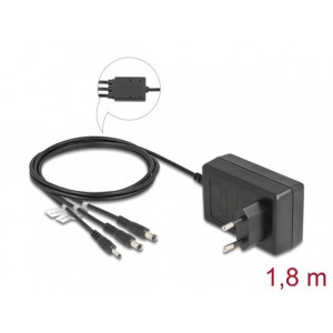 Delock Externí napájecí zdroj DC 3,5 x 1,35 mm, DC 5,5 x 2,1 mm, DC 5,5 x 2,5 mm 12,0 V / 3,0 A / 36,0 W