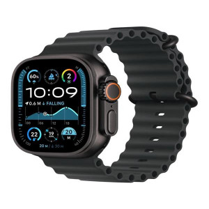 Apple Watch Ultra 2 (2024) 49mm Černý titan s černým oceánským řemínkem