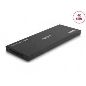 Delock HDMI Splitter 1 x vstupní HDMI na 8 x výstupní HDMI 4K 60 Hz, se zařízením na snížení měřítka