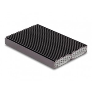 Delock Externí duální kombinované pouzdro USB Type-C™ pro 2 x M.2 NVMe PCIe nebo SSD SATA - beznástrojový