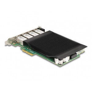 Delock PCI Express x4 karta na 4 x RJ45 Gigabit LAN PoE+