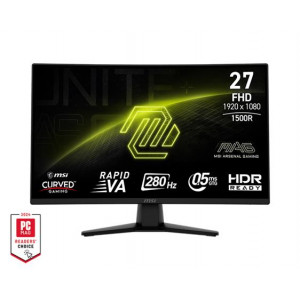 MSI Gaming monitor MAG 274CXF 27" Rapid VA zakřivený/FHD/280Hz/0,5ms/2xHDMI/DP/černá