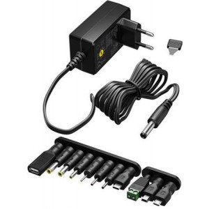goobay Univerzální napájecí adaptér 230V/3-12V stejnosměrný max. 27W 2,25A