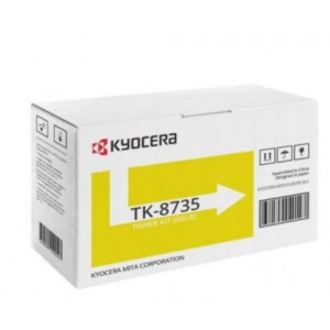 Kyocera toner TK-8735Y - 40 000 stran A4 (při 5% pokrytí), pro TASKalfa7353/8353ci, žlutý