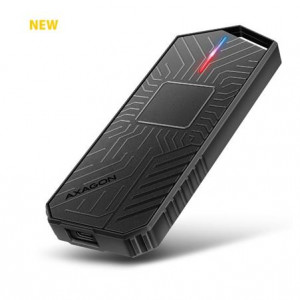 AXAGON EEM2-GAM, USB-C 10Gbps - NVMe & SATA SSD GAME M.2 box, bezšroubkový