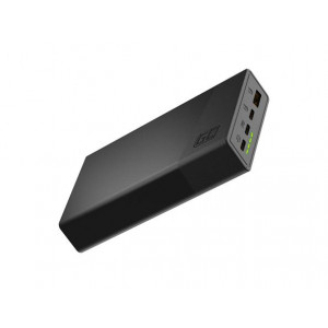 Green Cell Power Bank GC PowerPlay20 20000mAh with fast charging 2x USB Ultra Charge and 2x USB-C Power Delivery 18W
