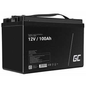 Green Cell AGM 12V 100Ah VRLA baterie Gel s hlubokým cyklem elektrické křeslo fotovoltaická baterie 