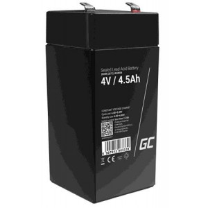 Green Cell AGM VRLA 4V 4.5Ah maintenance-free battery for the alarm system, cash register, toys