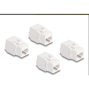 Delock Keystone Modul RJ45 jack Cat.6A UTP 4 ks