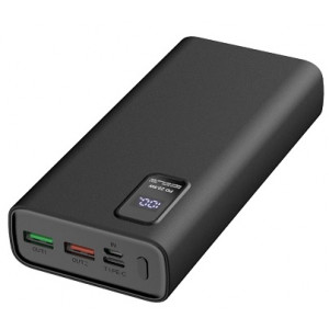 PLATINET POWER BANK 30000mAh Polymer PD 3.0 QC 3.0 LED Screen Black 