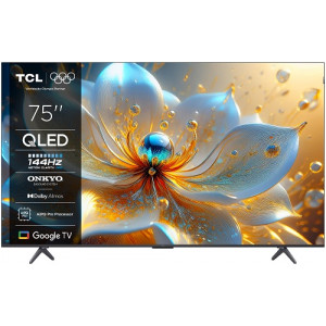 TCL 75T8C SMART TV 75" QLED/4K UHD/Direct LED/144Hz/4xHDMI/USB/LAN/GoogleTV