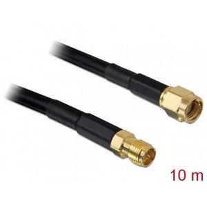 Delock Prodlužovací kabel antény RP-SMA, CFD/RF200, 10 m, nízkoztrátový
