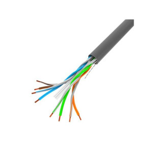 LANBERG LAN KABEL 1GB/S 305M PEVNÝ CCA ŠEDÝ 