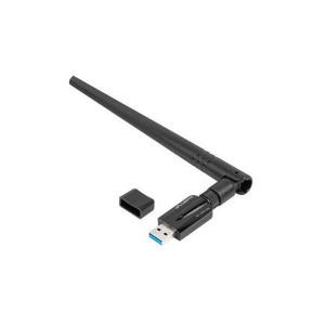 LANBERG USB ADAPTÉR BEZDRÁTOVÁ SÍŤOVÁ KARTA  NC-1200-WIE AC1200 DUAL BAND 1X INTERNÍ + 1X EXTERNÍ ANTÉNA